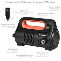 1800psi Portable Electric High Pressure Washer 1.96gpm 1800w W/ Hose Reel