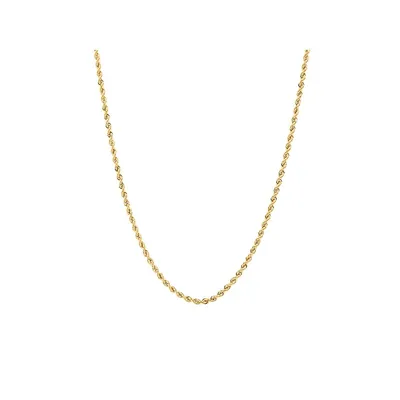 60cm (24") Rope Chain In 10kt Yellow Gold