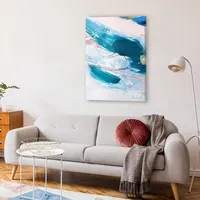 Teal Abstract Canvas Wall Art