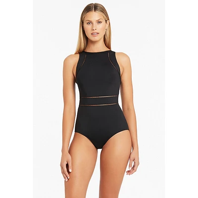 Eco Essentials High Neck Multifit One Piece Swimsuit