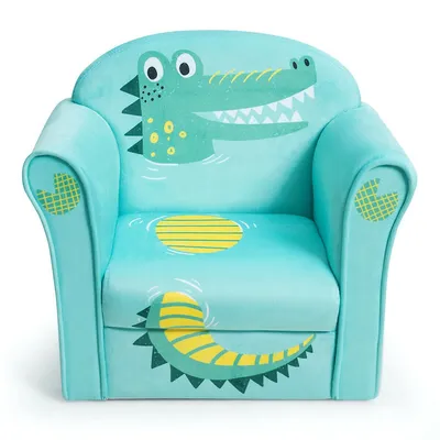 Kids Crocodile Sofa Children Armrest Couch Toddler Furniture