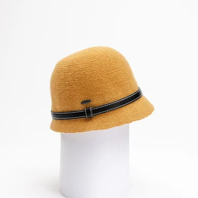 Camina - Small Cloche With Leather Tie