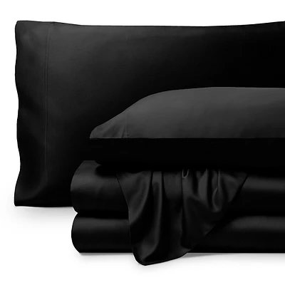 100% Rayon Made From Bamboo Luxury Sheet Set - Deep Pockets Cooling Sheets Breathable
