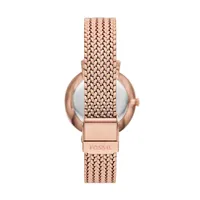 Women's Jacqueline Three-hand Date, Rose Gold-tone Stainless Steel Watch