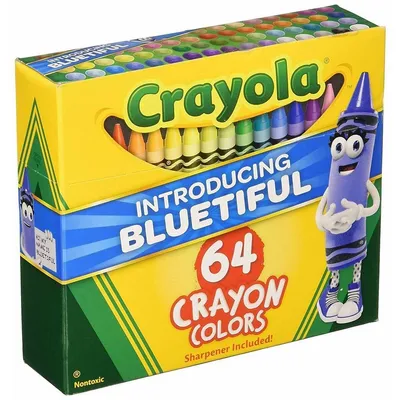 64 Crayon Colors [including Bluetiful]