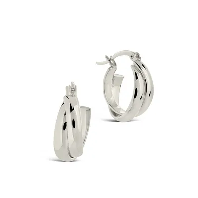 Claire Hoops Earring Sterling Forever