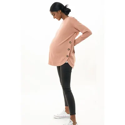 Warm Hearts Knit Maternity Nursing Top