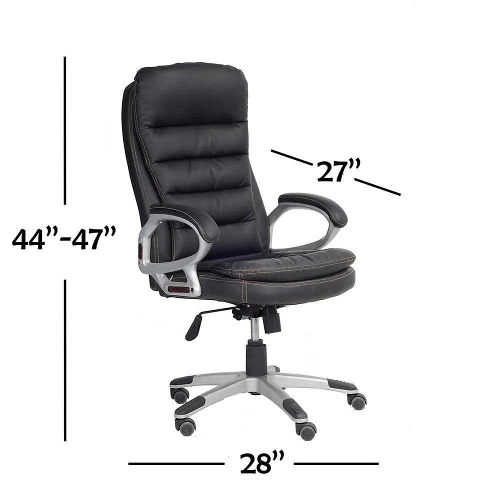 Office Chair On Wheels, Variable Height From 44 '' To 47 ''