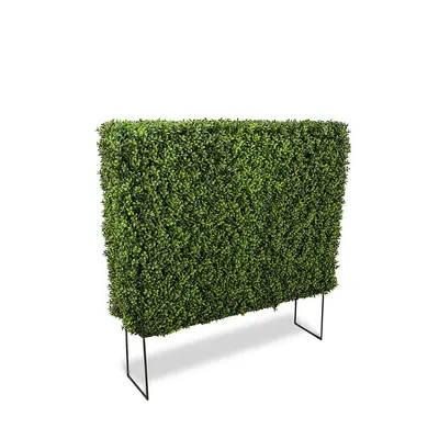 Faux Botanical Boxwood Hedge In Green In. Height