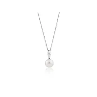 Pendant With Cultured Freshwater Pearl In Sterling Silver