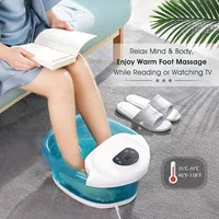 Foot Spa Bath Massager With 4 Massage Rollers