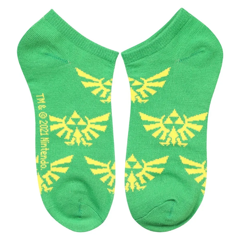 Bioworld Nintendo Zelda Logo 5 Pack Womans Ankle Socks