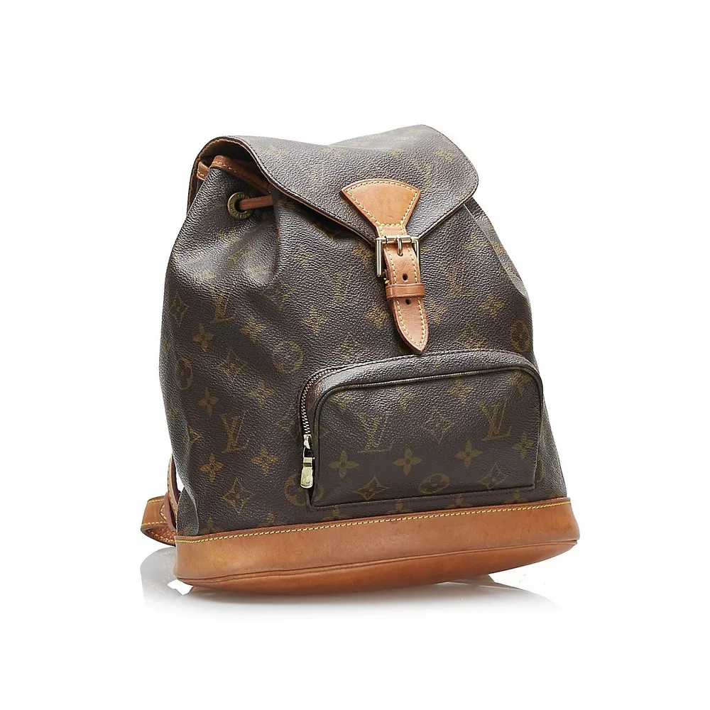 Louis Vuitton Montsouris Canvas Backpack Bag (pre-owned) in Black