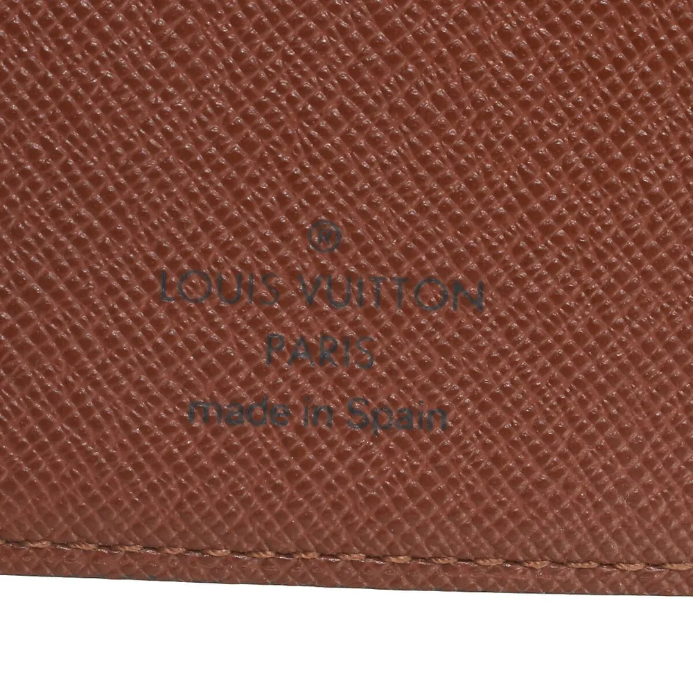 Small Ring Agenda Cover Damier Ebene Canvas - Books and Stationery