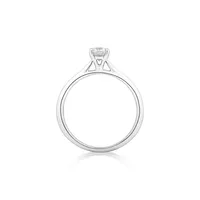 Evermore Certified Solitaire Engagement Ring With A 0.50 Carat Tw Diamond 14kt Yellow/white Gold