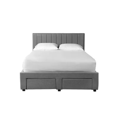 Panel Storage Bed Frame With Headboard