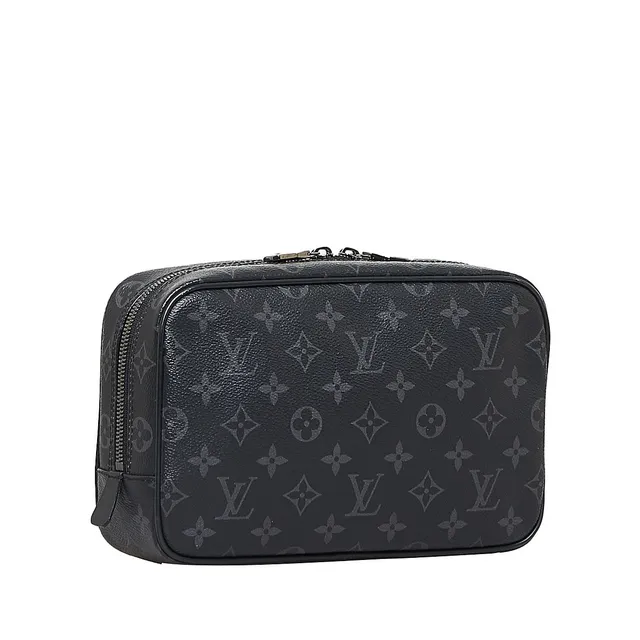 Louis Vuitton Monogram Eclipse Toilet Pouch GM in Black, Women's