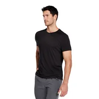 Mens Day-to-day Crewneck Short Sleeve Moss Jeresy Soft Workout Gym T-shirt