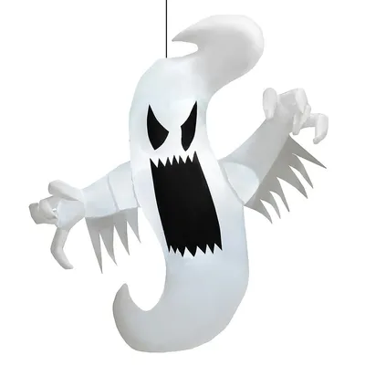 5ft Halloween Inflatable Ghost Blow-up Hanging Decoration W/ Built-in Led Lights
