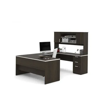 Ridgeley U-shaped Desk With Pedestal And Hutch