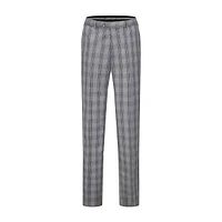 Men's 2-piece Performance Stretch Double Breasted Blue Check Suit
