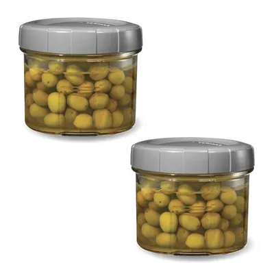Set Of 2 Marinade Containers, 500ml Capacity