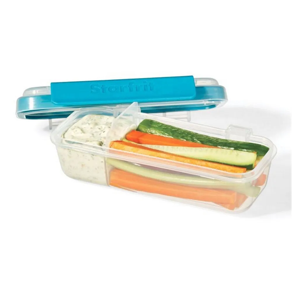 Set Of 2 Containers For Snacks And Dips, 414ml Capacity