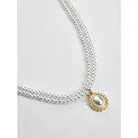 Gold-toned Pearl Necklace