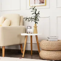 Round Side Table Sofa Coffee End Accent Table Nightstand Home Furniture