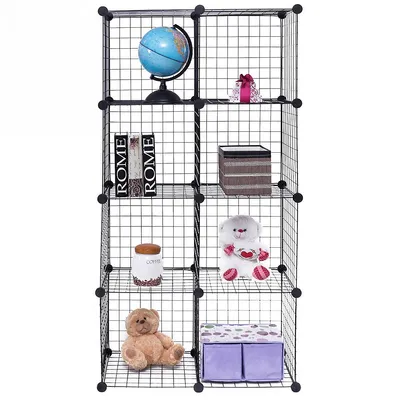 Cube Grid Wire Organizer Wardrobe Shelves Bookcase Diy