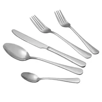 20-piece Flatware Set, Stainless Steel Cutlery Tableware Dinnerware Utensils Set Service For 4 People