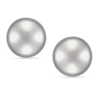 10kt 5mm White Gold Ball Earrings