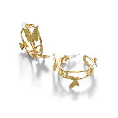 Gold-toned Hoop Earrings