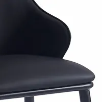 Kash Side Chair Black Pu - Set Of 2
