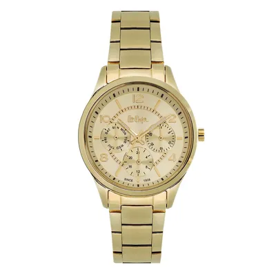 Ladies Lc06931.110 Multi-function Yellow Gold Watch With A Yellow Gold Metal Band And A Yellow Gold Dial
