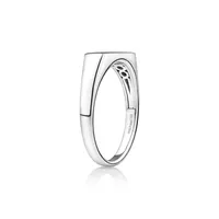 Men's Rectangle Signet Ring Sterling Silver