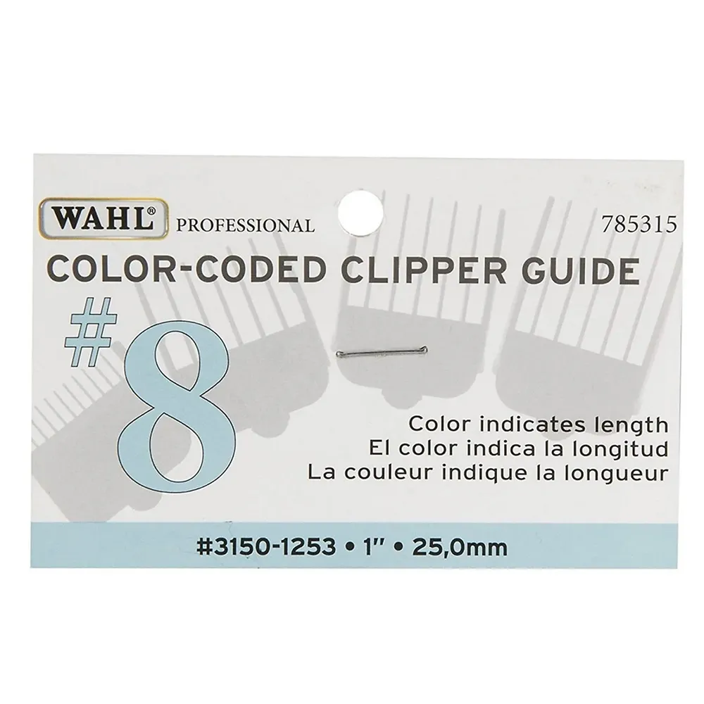 Units Wahl Color-coded Attachment Comb #8 Model #wa-3150-1253