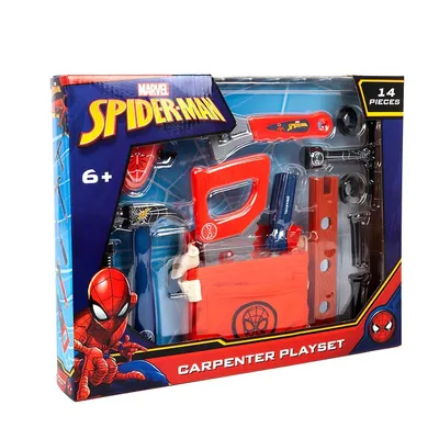 Spiderman 14 Piece Carpenter Playset - Tool Set