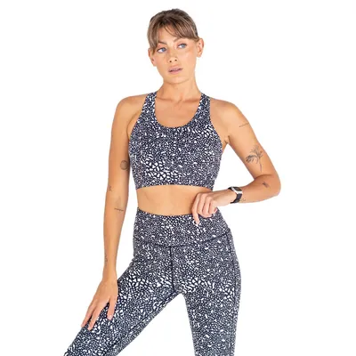 Womens/ladies Mantra Dotted Recycled Sports Bra