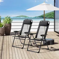 Set Of 4 Patio Chaise Lounge Chair