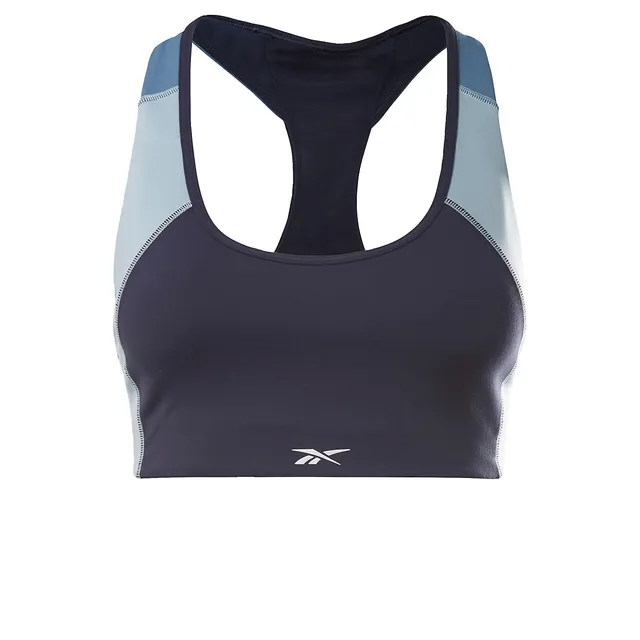 Reebok Lux Vector Racer Sports Bra in VECTOR NAVY