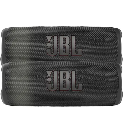 2x Jbl Flip 6 Portable Waterproof Bluetooth Speaker Black