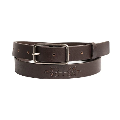 25mm Genuine Leather Belt With Embossing