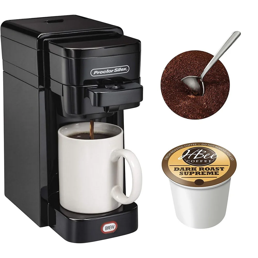 Single Serve Coffee Maker, Works With K-cup Or Ground Coffee