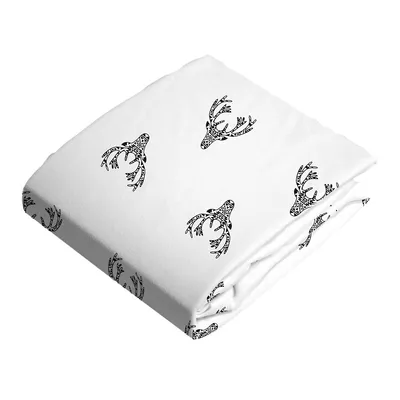 Flannel Fitted Change Pad Sheet With Slits