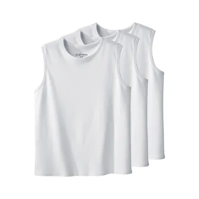 Women's Adaptive Open Back Sleeveless Undershirt - 3 Pack