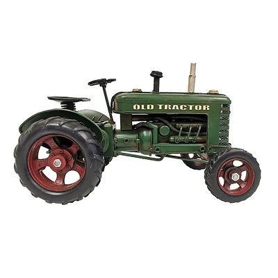 Green "old Tractor" Metal Model