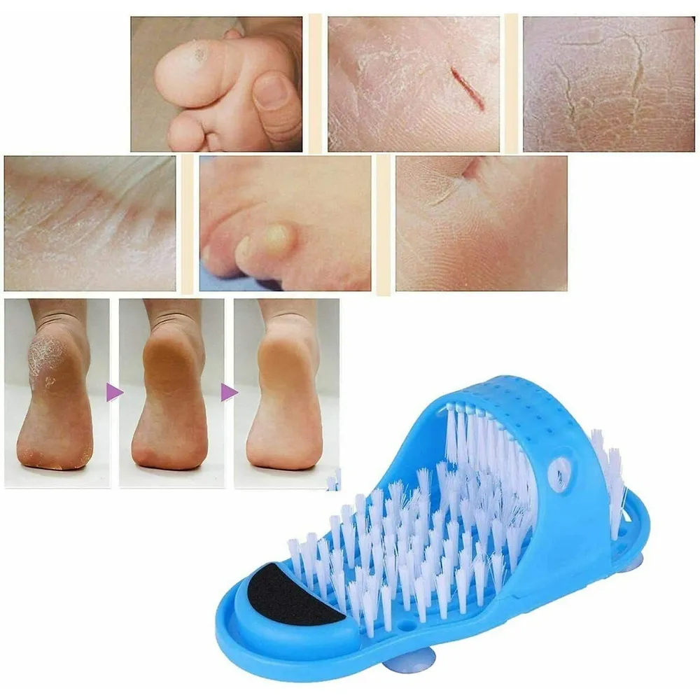 Buy Shower Foot Cleaning Brush and Scrubber Slipper in Pakistan