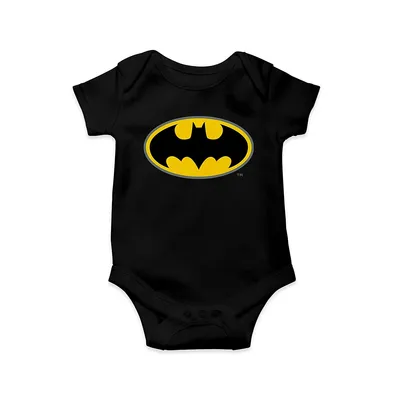 Dc Comics Batman Symbol Black Baby Onesie
