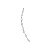 Diamond Station Eternity Necklace In 14k White Gold (1.51ct)